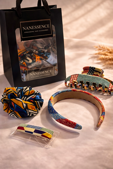 African Kente Hair Accessories