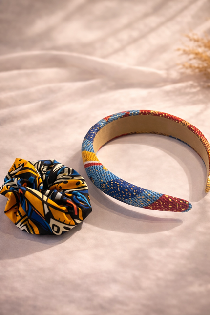 Ankara Headband Scrunchie Box