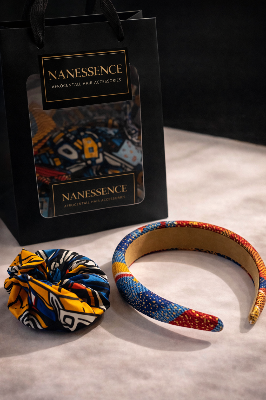 Ankara Headband Scrunchie Box