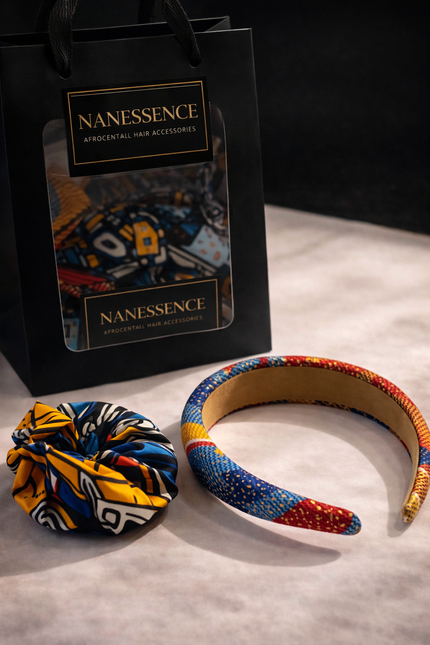 Ankara Headband Scrunchie Box