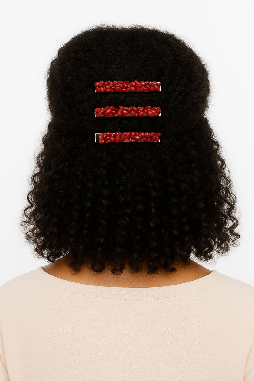 Coral Hair Clips