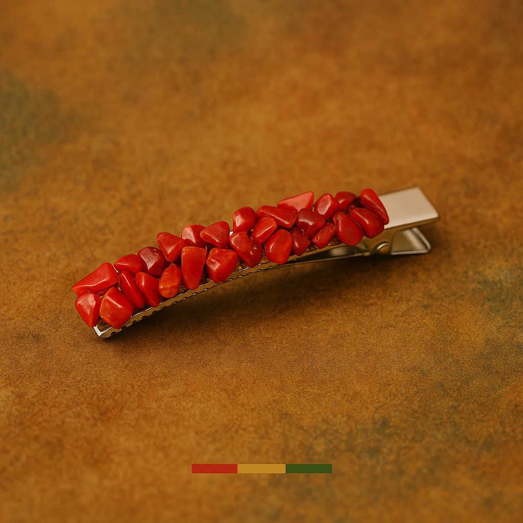 Coral Hair Clips